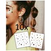 10 Sheets Star Tattoos Gold and Silver Tattoos Festival Party