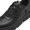 s.Oliver Women's Platform Trainers Low Top Vegan, black