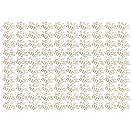 100Pcs Cute Planner Clips Innovative Design Anti Rust Electroplating Process Gold Paper Clips for Office Home School Crown