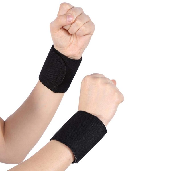 MAVIS LAVEN 1 Pair Tourmaline Magnetic Massage Wrist Strap Carpal Tunnel Arthritis Wrist Support Self-heating Wrist Brace Support Protector