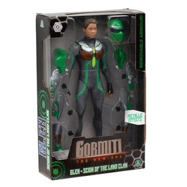 Gormiti GRV031 Articulated Figure 27 cm Scion with Armor, Earth Model - Glen, for Children from 4 Years, Multi-Colour
