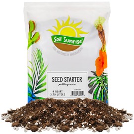 All Natural Seed Starting Mix (4 Quarts), Expert Grade Seed Starter Potting Mix, Start Herbs, Vegetables, and Other Grass