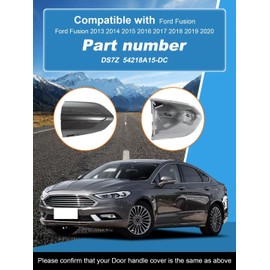 CZShiYue Car Front Left Exterior Door Handle Lock Cover fits for Ford Fusion 2013 2014 2015 2016 2017 2018 2019 2020 DS7Z 54218A15-DC Door Handle Lock Bezel Cover Cap Red