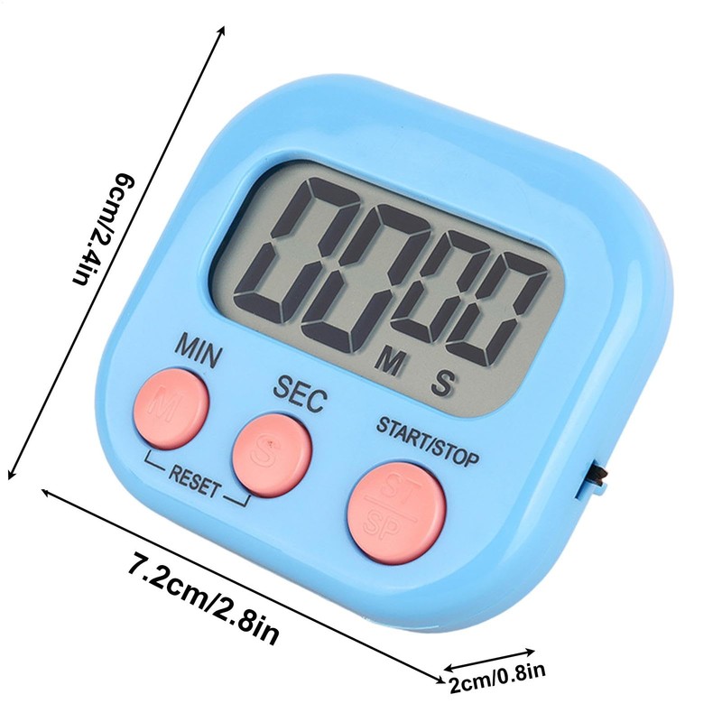 Digital Kitchen Timer with Magnetic Back | Large Display Countdown