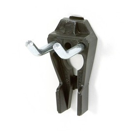 raaco 110730 Double Hook Clip, Black/Silver, 2-Inch/20 mm, Set of 3 Piece