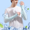 UPF 50+ Cooling Arm Sleeves / 99% UV Protection Wrist Type/White 10ea