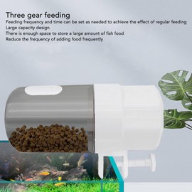 Automatic Fish Feeder, Automatic Fish Food Timer Dispenser with Large Capacity, 3 Gears, Adjustable Food Fish Timer Feeder, for Sc