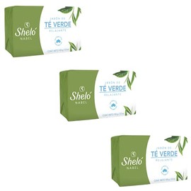 Kit 3 Jabón De Té Verde 100gr Relajante limpieza facial sheló nabel