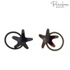 Parcelona French Sleek Star Brown Shell N Black Set of