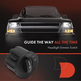 A-Premium Headlight Switch Instrument Panel Headlamp Dimmer Switch Compatible with Ford Fusion 2010-2012, Mustang 2012-2014, Fiesta 2014/2016/2018-2019, Flex 2009-2014/2016/2018-2019 & Mercury Milan