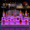 Cubehom LED Lighted Liquor Bottle Display Shelf, 38 Inch Bar