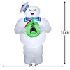 Gemmy Airblown Inflatable Stay Puft w/Pumpkin Ghostbusters, 3.5 ft Tall,
