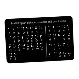 F Fityle Braille Alphabet Board Teaching Aid Tactile Braille Education Gift Braille Learning Educational Tool for Students Beginners