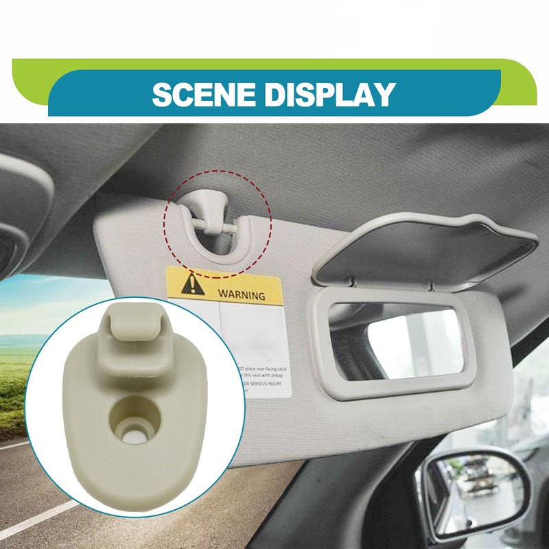 SYudwen 2 Pcs Sun Visor Clips, Car Sun Visor Support