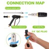 Ciunura Adjustable Downstream Soft Wash Nozzle, Shooter Tip M5 Long
