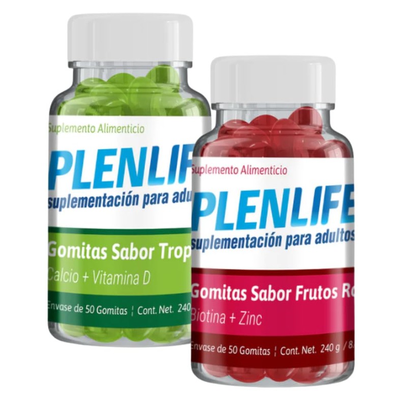 PLENLIFE 2 PACK | Gomitas con Calcio y Vitamina D