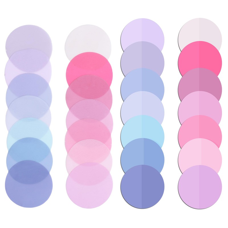 Mr. Pen- Transparent Sticky Note Set, 560Sheets, Colorful, Round Transparent