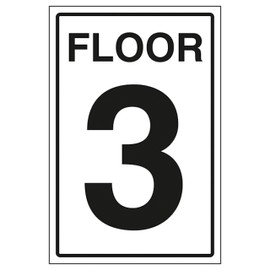 V Safety Floor 3 150 x 200mm - 1mm Rigid Plastic Safety Sign
