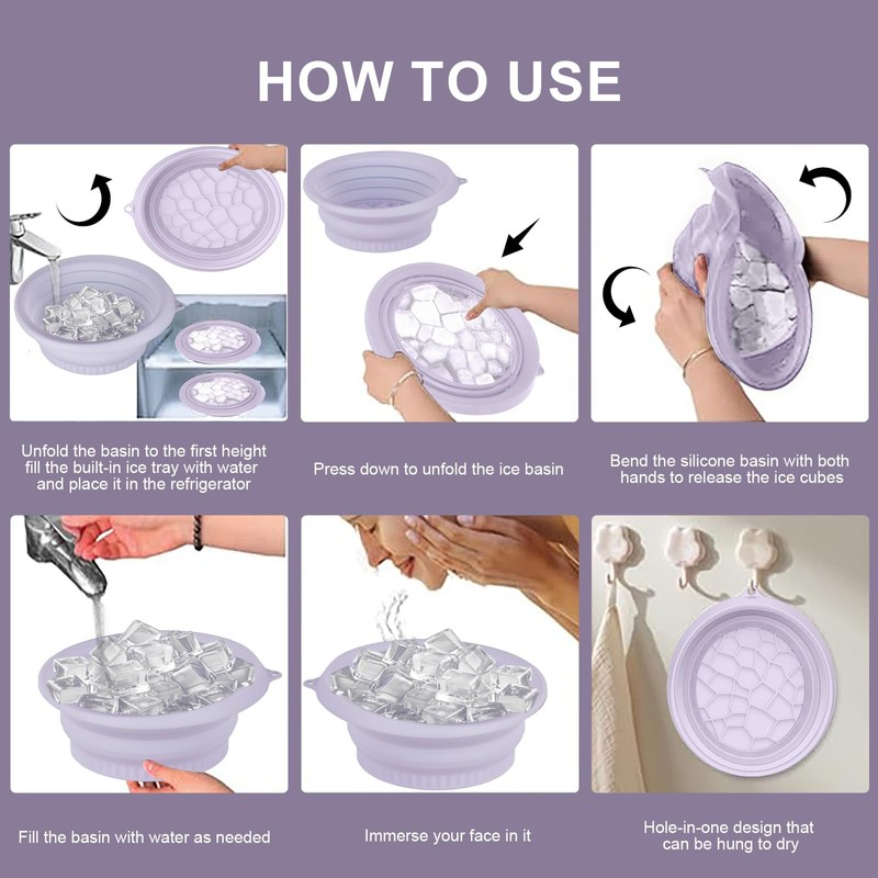 Face Bowl for Ice with Built-In Ice Tray, Face Ice