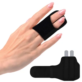 Upgraded Finger Splint Finger Buddy Splints with 2 Metal Bars, Adjustable Trigger Finger Brace Mallet Finger Support Finger Protector for Arthritis, Injured Finger