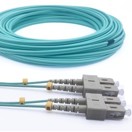 Elfcam® - 10m Fibre Optic Cable SC/UPC to SC/UPC Multimode Duplex 50/125um OM3 LSZH(10M)