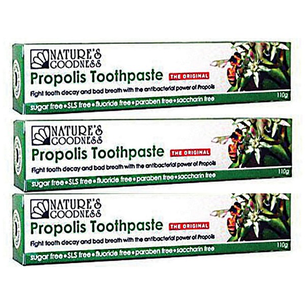 3 x 110g NATURES GOODNESS Propolis Toothpaste