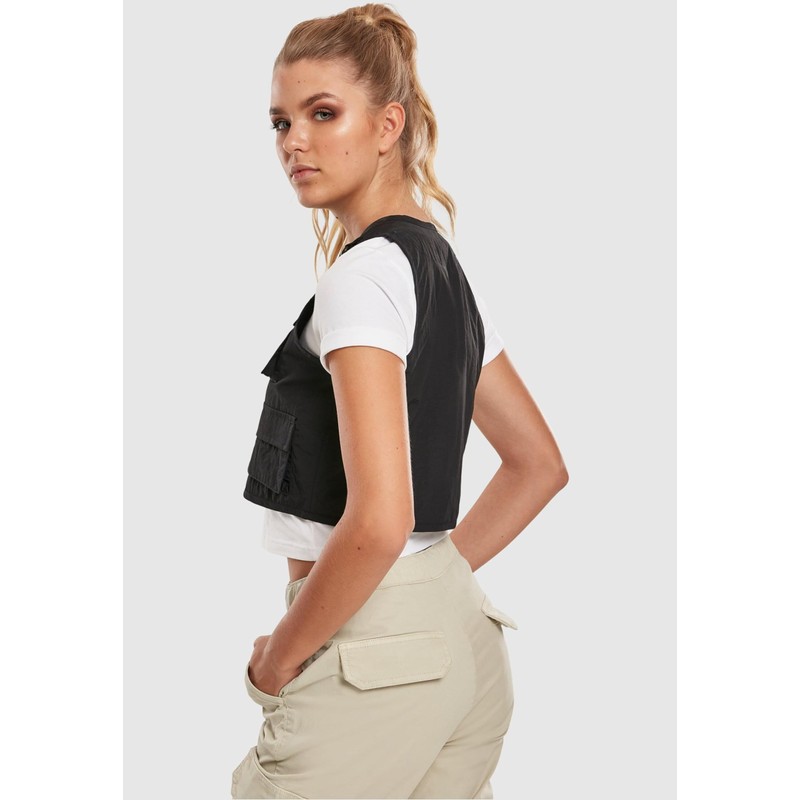 Urban Classics Women's Tb3633 Jacket, Black, S
