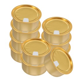 Ciieeo 10 Pcs Aluminum Tins with Easy Open Lids Versatile Tea and Coffee Storage Cans Lightweight Containers for Travel and Daily Use