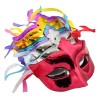 12 Antifaces Metalicos Plastico Antifaz Fiest