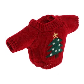 Toyvian Toy Bear Sweater Toys for Girl Toys Toys Christmas Sweater Bear Stuffed Animal Bear Sweatshirt Doll Clothes for Doll Costume Decorative Bear Costume Red 12 inch