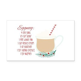 CafePress Eggnog Recipe Rectangle Car Bumper Magnet