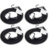 HELIDA Bungee Cords with Hooks, 3/8 Inch Thick Round Bungee