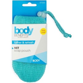 Body Benefits 07252 - Esponja De Bano Porta Jabon Exfoliante, colores aleatorios