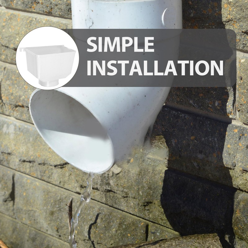 IWOWHERO 90mm Rain Gutter Drain Clog Re Strainer Downspout Gutter