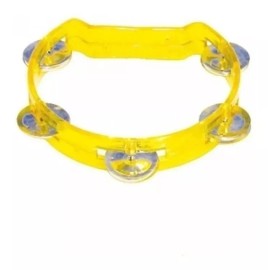 Hacer y Aprender 9 Panderos De Plástico Mediano 17x15 Cm, De Colores Musical