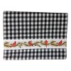 The Country House Collection CARDNAL 'N' PINE Black Check Table