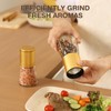Vucchini Gold Salt and Pepper Grinder Mill - Adjustable Coarseness