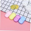 WOONEKY 8 Pack Travel Size Toiletries Soap Sheets Portable Paper