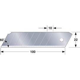 Tajima CB62-7H/Y Replacement Blade for Cutters, Extra Thick, 0.9 inches (22 mm), 7 Pieces