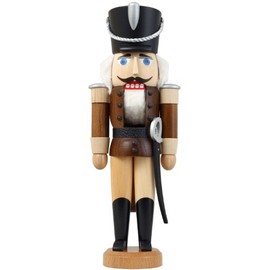 Seiffen folk art eG Nutcracker Husar brown stained Height 28 cm