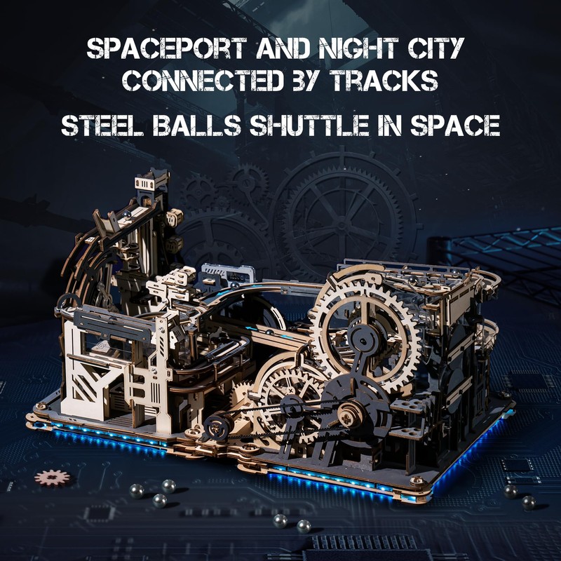 ROKR 3D Puzzles Marble Run Link Pack LG01(Connects Marble Night