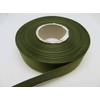 2 metres of 25mm Satin Ribbon Olive Dark Green Double