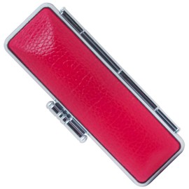 Stamp Case, Stamp Case, Perfect for Leather Stamping, Bank Seal, Proofing Seal, Private Stamp, Certification Stamp, Celebration, Gift, Storage, Stylish, 13.5mm/15.0mm, Red