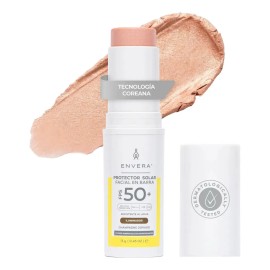 Protector Solar Color Barra 10gr Iluminador Spf50+ Envera Todo Tipo De Piel Día