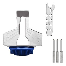 SEIWEI Chainsaw Sharpening Attachment Kit, Chainsaw Sharpener Guide Drill Adapter Electric Grinder Sharpening Polishing Rotary Tool Accessory Set (Blue)