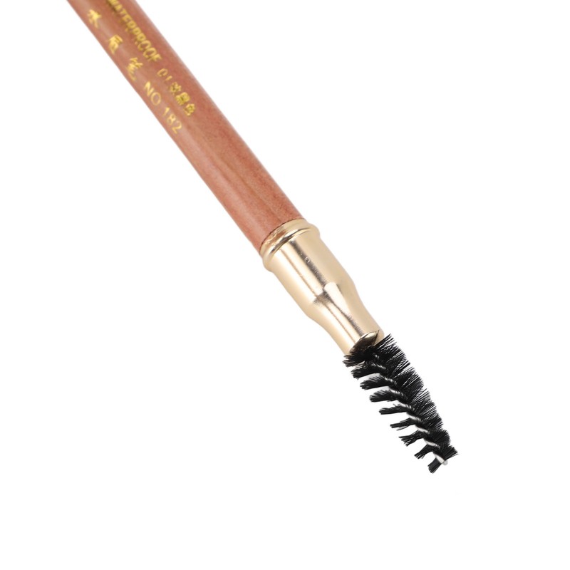 4pcs Eyebrow Pencil Double Head Eyebrow Makeup Pen Wood Handle