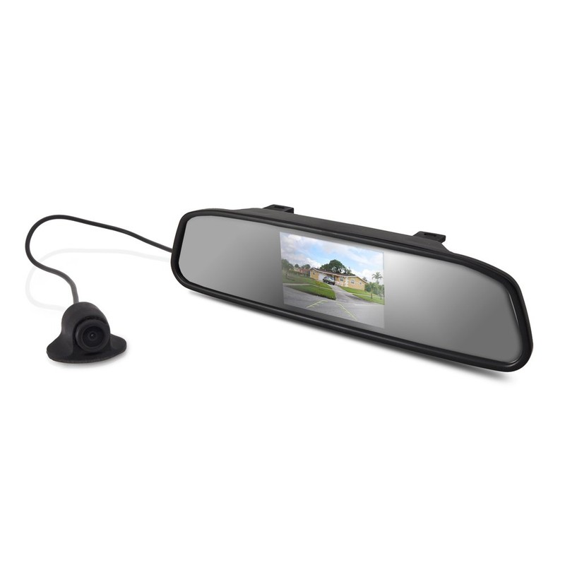 Pyle PLCM4340 Car Vehicle Rearview Backup Camera & Mirror Monitor