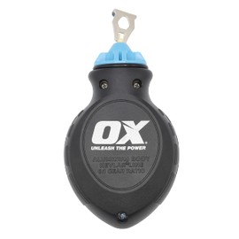 OX Tools Pro Aluminium Kevlar Chalk Line Reel and Refill, Blue