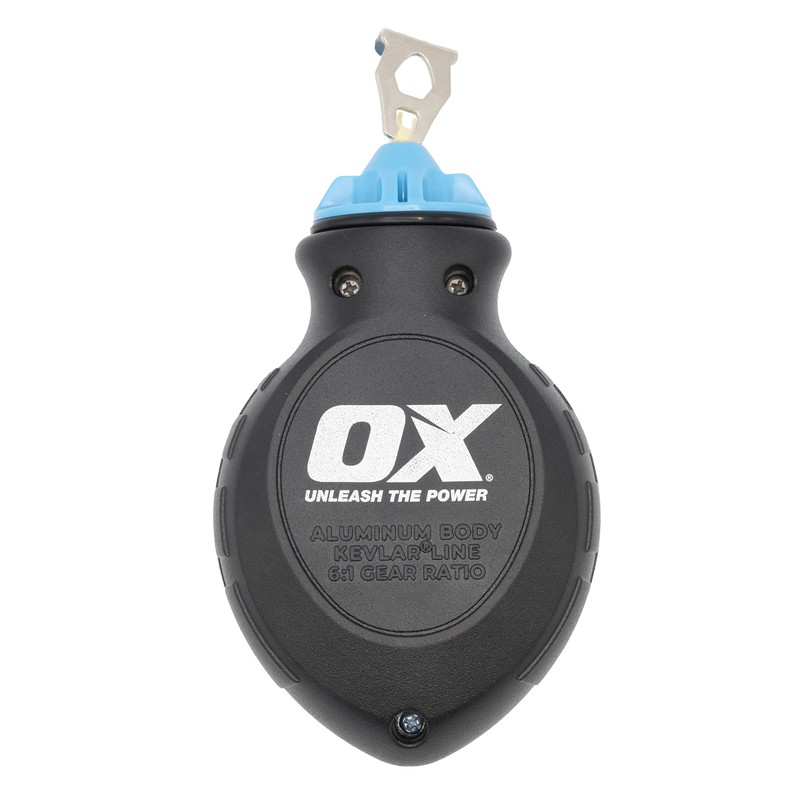 OX Tools Pro Aluminium Kevlar Chalk Line Reel and Refill,
