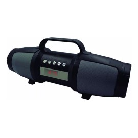 Maíz Bocina Bluetooth Lampara Recargable Celda Solar Fm Portatil Color Negro